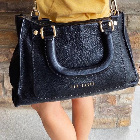 Ted Baker Handbags - Ted Baker Hickory Stab Stitch Leather Shoulder Bag